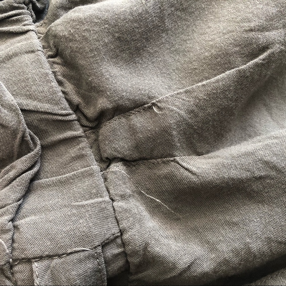 🤩Army Green Paper Bag Shorts - Picture 6 of 7